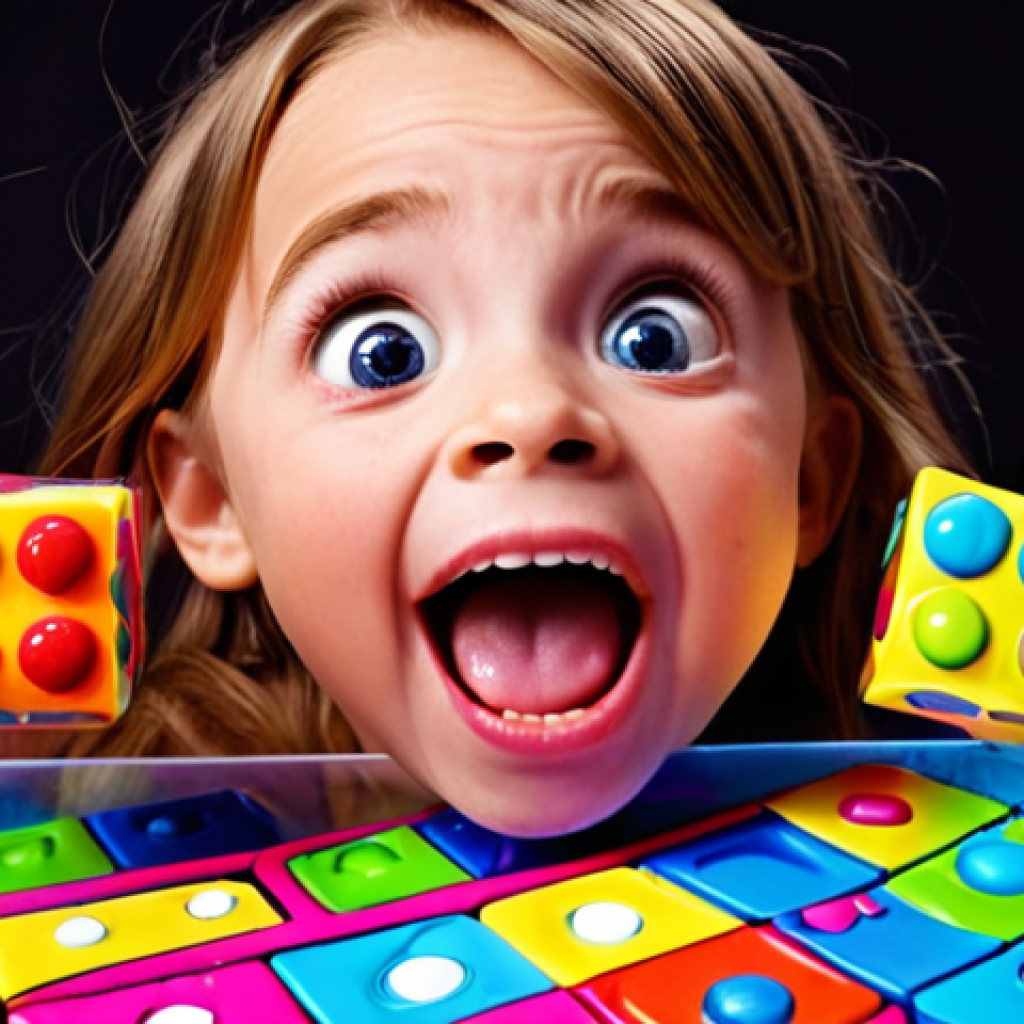**Prompt:** LOL Surprise unboxing, close-up of a child's excited face as they peel back layers, vibrant colors, toys scattered around, focus on the mystery and surprise, dynamic lighting.