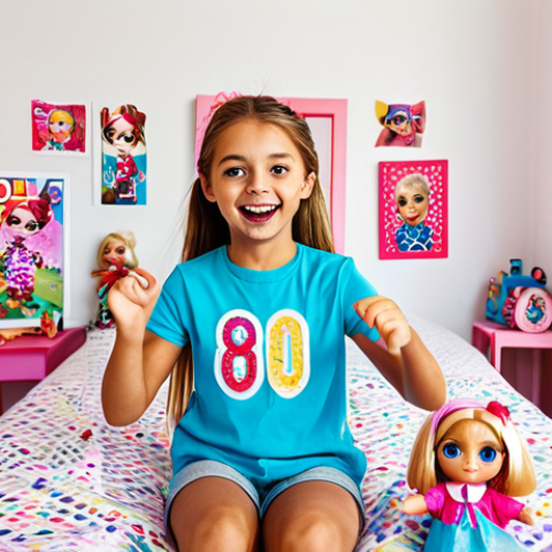 **

"A bright and colorful scene depicting a young girl, fully clothed in age-appropriate casual wear, playing with LOL Surprise dolls in her cheerful bedroom. The room is decorated with posters and playful decorations. Safe for work, appropriate content, professional photography, perfect anatomy, natural proportions, family-friendly."

**